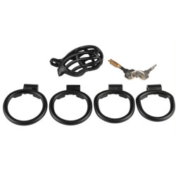 CockLock Cage de chasteté Slutypig 8 x 3.3cm Noire